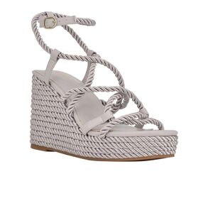 Women's Guess Silver Wedge Sandals